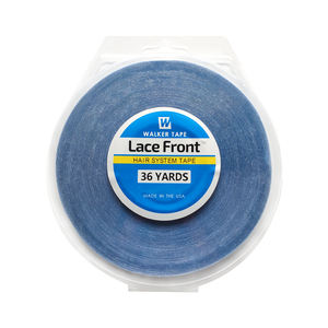 Rollo de Cinta Adhesiva de Soporte Frontal de Encaje <span class=keywords><strong>Azul</strong></span> de 3 Yardas y 0.8 cm, Doble Cara e Impermeable para Extensiones de Cabello, Ultra Fijación para <span class=keywords><strong>Walker</strong></span> - Product Image 1