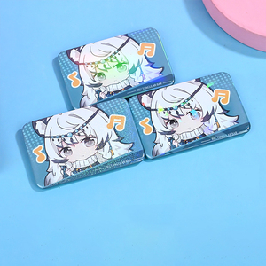 Tùy Chỉnh Cá Nhân Biểu Tượng Hình Chữ Nhật 6*4Cm Holographic Cầu Vồng Tin Huy Hiệu Nút - Product Image 5