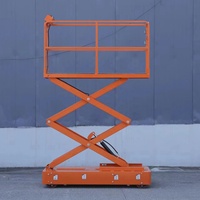 Plateforme élévatrice à ciseaux entièrement électrique de type rail, élévateur électrique 3M, table élévatrice à ciseaux 4M
