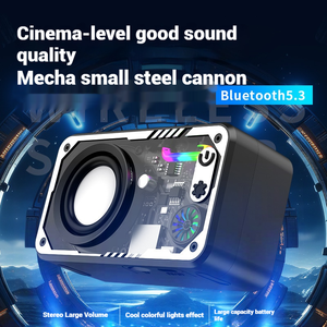 Altavoz Bluetooth Transparente V1 Cool Mecha, Compatible con Tarjeta TF, Música, Luz RGB, Subwoofer de Audio, Altavoz Decorativo de Escritorio para el Hogar - Product Image 4
