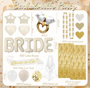 Anillo de diamantes corazón Beige novia para ser globos de papel de aluminio velo blanco faja cortina colgante corazones guirnalda para decoración de fiesta de despedida de soltera - Product Image 6