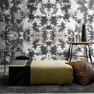 Triangolo astratto decorazione della casa murale 3d pvc carta da parati design della parete - Product Image 1