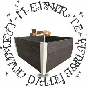 Jardinières et bacs à fleurs modernes en <span class=keywords><strong>bois</strong></span> écologiques, durables, hauts, carrés et rectangulaires pour les jardins - Product Image 4