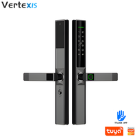 Serrure intelligente de sécurité Vertexis IP65 étanche ultra-mince en aluminium TTlock, déverrouillage par empreinte digitale, sans clé, multi-portes, Cloud, application Tuya