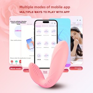 Vibrateur féminin à porter, type œuf vibrant, pour le plaisir intime, avec contrôle à distance et application, pour l'extérieur, sous-vêtement vibrant, accessoires sexuels, Night Sakura Cross - Product Image 2