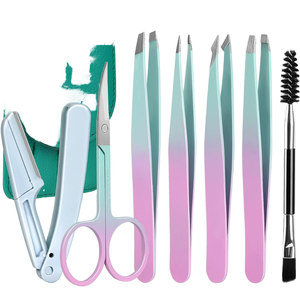 Pinzas para Depilar Cejas de Acero Inoxidable con Punta de Precisión, Clip para Eliminar Vello para Hombres y Mujeres, Herramienta Profesional para Salón de Belleza - Product Image 1