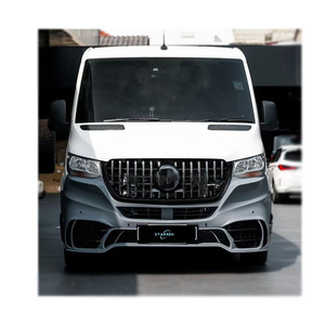 Kit Carrozzeria W907 <span class=keywords><strong>910</strong></span> Trasformazione Modello GT con Gruppo Paraurti Anteriore e Posteriore con Griglia per Mercedes <span class=keywords><strong>Sprinter</strong></span> - Product Image 6