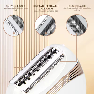 Épilateur rasoir tondeuse sans douleur, étanche, rechargeable, mini, portable, pour le visage, le corps et le maillot, pour femmes - Product Image 5