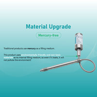 Nouvelle Arrivée Sans Mercure Tige Flexible Haute Température 400 ℃   Transmetteur de pression de fusion 0-200MPa pour produits chimiques, plastiques et caoutchoucs
