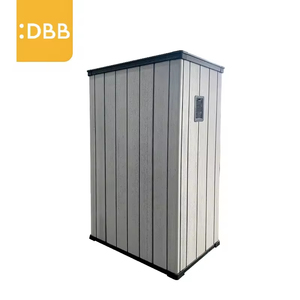 Bâtiments préfabriqués 4Ft 5Ft 6Ft Outil d'<span class=keywords><strong>armoire</strong></span> verticale <span class=keywords><strong>de</strong></span> <span class=keywords><strong>jardin</strong></span> Toit plat durable Salle d'utilité Boîte <span class=keywords><strong>de</strong></span> rangement à double porte anti-rongeurs - Product Image 3