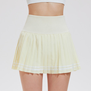 Jupe plissée pour femme 3XL à taille haute, avec logo personnalisé, 2 en 1, anti-transparence, effet seconde peau rafraîchissant, pour le tennis, le golf, le badminton et le paddle - Product Image 4