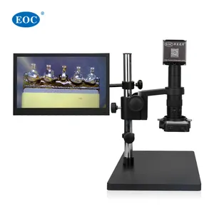 Mikroskop EOC Harga Rendah H-D-M-I SMT PCB Elektronik Perbaikan Industri Mikroskop Video Listrik dengan Monitor 13 Inci