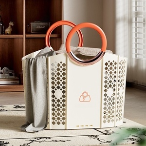 Cesto portabiancheria autoportante con ruote, grande capacità, per vestiti sporchi, per la casa - Product Image 3