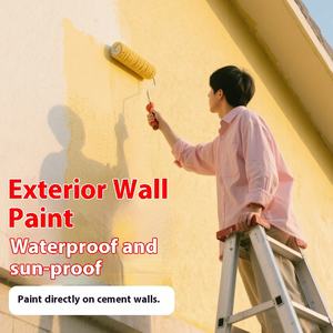 Échantillon gratuit <span class=keywords><strong>Peinture</strong></span> au latex auto-appliquable résistante aux UV pour intérieur/extérieur, imperméable, pour murs en ciment, toilettes, protection solaire, liquide extérieur - Product Image 2