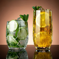 Gelas Jus Kaca Tebal, Gelas Teh Buah, Gelas Minuman Kopi Mewah Berkualitas Tinggi, Gelas Mojito & Whiskey Bernilai Tinggi