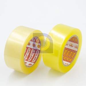 Cinta de embalaje de un solo lado BOPP de alta calidad, tamaño personalizable, cantidad de adhesivo acrílico, sellado de cartón, certificado ROHS, razonable - Product Image 1