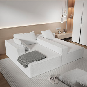 Set Sofa Modular minimalis pembagi, kombinasi Sofa ruang tamu dua kursi Sofa dikompresi vakum - Product Image 5