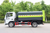 Camion à ordures compacteur diesel DONGFENG 4x2 à chargement latéral avec benne basculante et transmission manuelle, composants essentiels du moteur et de la pompe