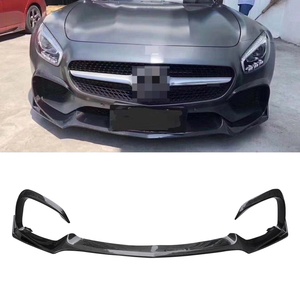 Carbon Fiber Front Bumper Chin Lip Spoiler <b>Splitters</b> for Mercedes Benz C190 AMG GT Auto Tuning - Product Image 1
