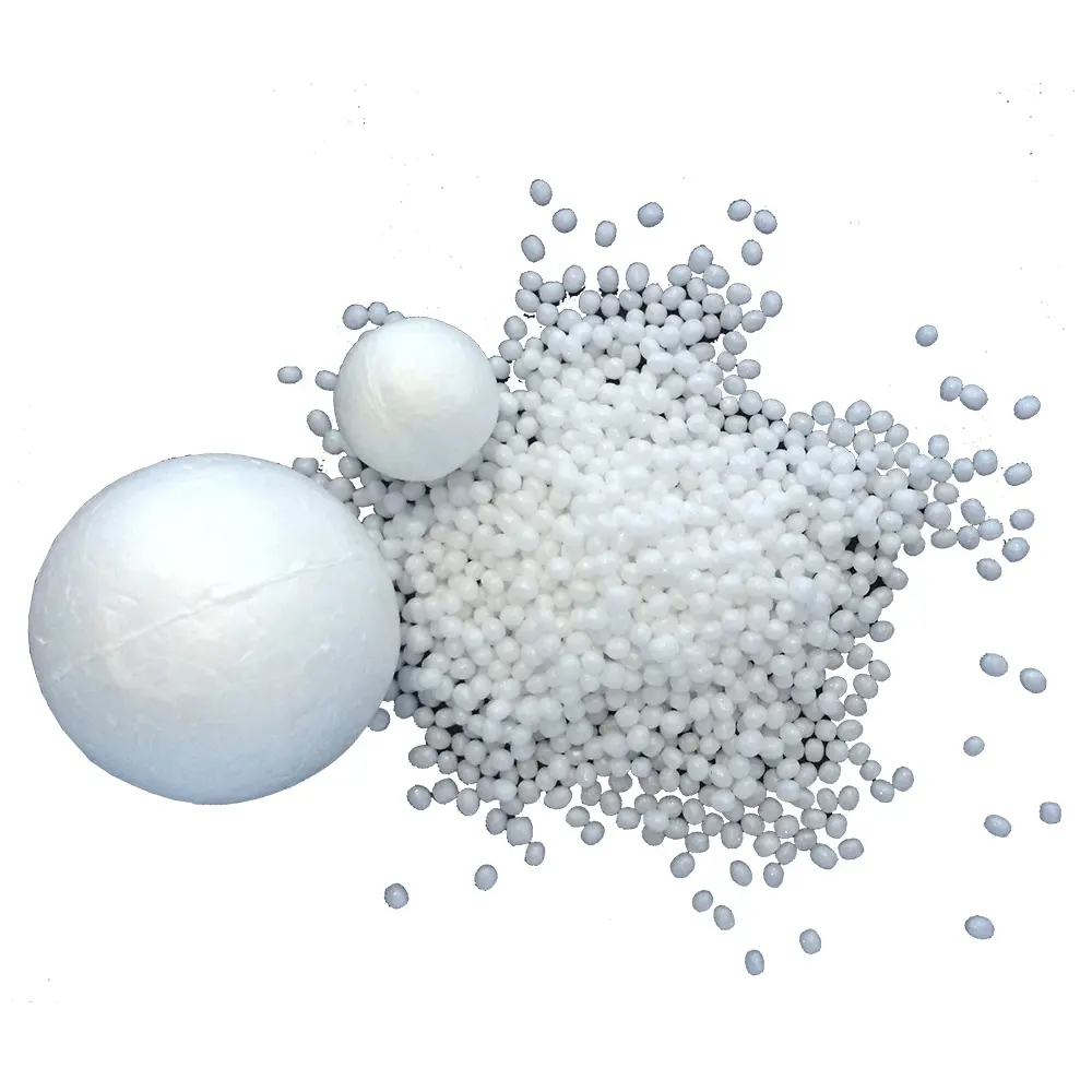 China lieferanten hohe qualität eps schaum rohstoff styropor harz weiß perlen erweiterbar polystyrol granulat