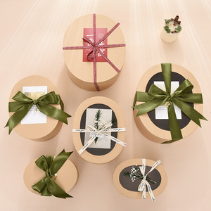 Individuelle Verpackung Bedrucktes <span class=keywords><strong>Logo</strong></span> Seidenpapier Verpackungsbox Geschenkboxen Keksdose mit Band Klarsichtfenster Personalisierte Geschenke Recycelt - Product Image 1