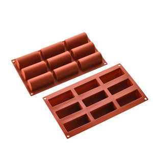 <span class=keywords><strong>Moule</strong></span> à gâteau en silicone semi-cylindrique à 9 trous <span class=keywords><strong>Moule</strong></span> à gâteau à longue bande pour chocolat et gâteaux Plats et casseroles - Product Image 6