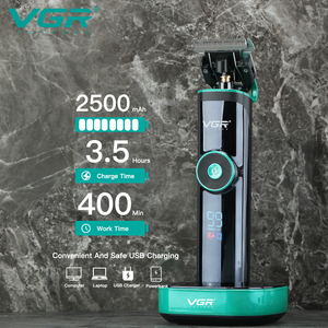 VGR V-671 Equipo <span class=keywords><strong>de</strong></span> Barbería, Cortadora <span class=keywords><strong>de</strong></span> <span class=keywords><strong>Pelo</strong></span> Eléctrica Inalámbrica Profesional, Recargable, para Hombres - Product Image 2
