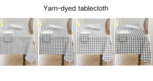 Skymoving New Custom Black and <strong>White</strong> <strong>Striped</strong> <strong>Table</strong> <strong>Cloth</strong> Polyester Cotton Tablecloth Yarn-dyed Tablecloth for Home - Product Image 3