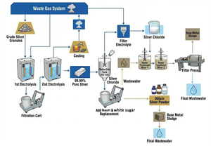 Máquina de Electrólisis de Plata de Alta Pureza 99.99% con Capacidad de 10 kg para Refinería de Plata - Product Image 6