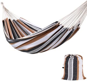 Danlong-hamaca de Camping a rayas de colores para jardín, deportes, hogar, viaje, Camping, Columpio de lona gruesa, cama colgante - Product Image 1