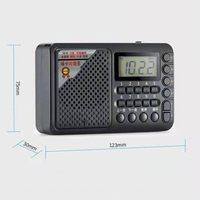 Tragbares 21-Band AM FM SW 1-18 Radio mit wiederauf ladbarem Akku und Wechselstrom versorgung Klassisches Design