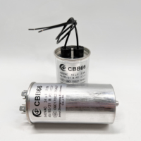 Condensateur rond en aluminium 630VAC 12UF 630VAC 15UF, condensateur de démarrage de moteur AC, 50/60Hz CBB65