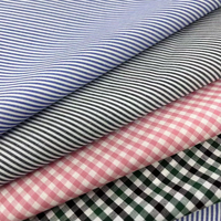 Nouveau design de tissus teints en fil TC personnalisé tissu en popeline de coton polyester biologique tissé pour vêtement chemises formelles