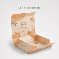Caixa de Presente Dobrável de Uma Peça com Tampa Magnética e Logotipo Personalizável para Embalagem de Presentes, Caixas de Papel por Atacado