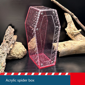 Transparante Acryl Klimmende Dierenvoeding Desktop Display Doos Reptiel Sterke Magnetische Spin Insectendoos Met Ventilatiegaten - Product Image 5