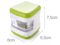 Presse-ail et gingembre miniature en acier inoxydable vert Shunxinyi, trancheuse en cube, moulin à main, durable, pour légumes et fruits