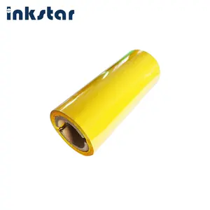 1006C-цветная лента Inkstar, желтая, красная, белая, синяя, зеленая. Теплопередающая воск цветная атласная лента для печатной машины