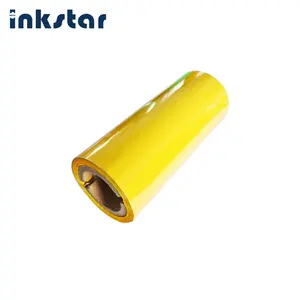 Fita de cor de cetim para máquina de impressão, 1006c-inkstar, amarelo, vermelho, branco, azul, verde. fita térmica de cera de transferência para máquina de impressão