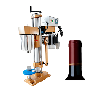 Machine de scellage semi-automatique pour bouteilles de vin, spiritueux et huile d'olive avec film rétractable en PVC, machine d'emballage pour capsules métalliques en aluminium - Product Image 3