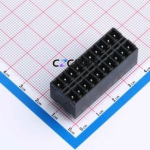 DB2EVHB-3.81-2*10P-BK Plug-in Terminal Block Through hole,P=3.81mm Connector Board-to-Board / Socket - Closed 2x10P 3.81mm Black - Product Image 1