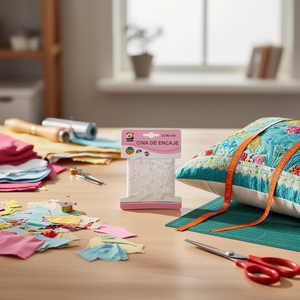 Cinta de Encaje de 5 cm con Lazo para Ropa y Decoración del Hogar, Textiles y Telas de Alta Calidad para Manualidades - Product Image 3