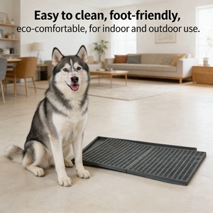 Bandeja Sanitária Moderna de Plástico Reforçado para Cães com Grade Antiderrapante, Fácil de Limpar, Sanitário Interno/Externo para Cães Grandes - Product Image 6