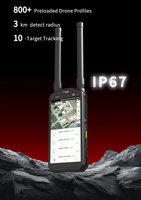 Detector de Drones Anti-UAV Portátil con RF, Detección FPV, Función de Identificación Remota, Alcance Efectivo de 3 km, Tiempo de Respuesta de 3 s, 8 Horas de Funcionamiento Continuo
