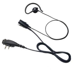 Auricular con Micrófono HM-257LA IP54 con Gancho para la Oreja y PTT para Radio Bidireccional IC-DPR45 IC-DU45 - Product Image 1