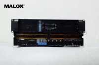 Amplificateur stéréo professionnel haute puissance 14000W en métal, connectable en pont, avec connecteurs XLR/Speakon pour système de sonorisation de scène de concert et DJ