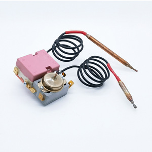Industrial <b>Electric</b> <b>Water</b> <b>Heater</b> V13967 Dual-Pole Manual Reset Thermostat 75C-97-110C Temperature Limiter Combination Plastic - Product Image 2
