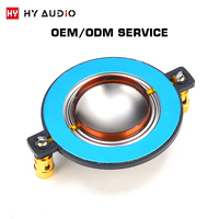 Pièces détachées de pompe pneumatique à diaphragme HY AUDIO 34,4 mm couleur argent, diaphragme en titane pour tweeter de haute qualité, populaire