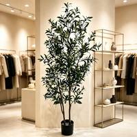 180cm Dekorative Blumen Kränze und Pflanzen Künstlicher Olivenbaum Langlebige Kunstbäume für Außen- und Innenbereich Hotel Büro Haus Dekoration