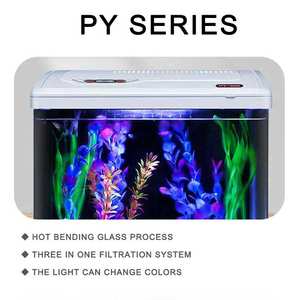 ベタ塩水水族館タートルフィッシュナノタンクガラス水槽用スクエア屋内ティラピア金魚タンク - Product Image 2