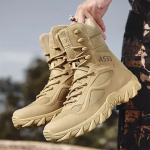 <span class=keywords><strong>Bottes</strong></span> <span class=keywords><strong>de</strong></span> randonnée tactiques respirantes antidérapantes SONICE, <span class=keywords><strong>bottes</strong></span> légères pour le désert pour hommes, été, printemps - Product Image 3